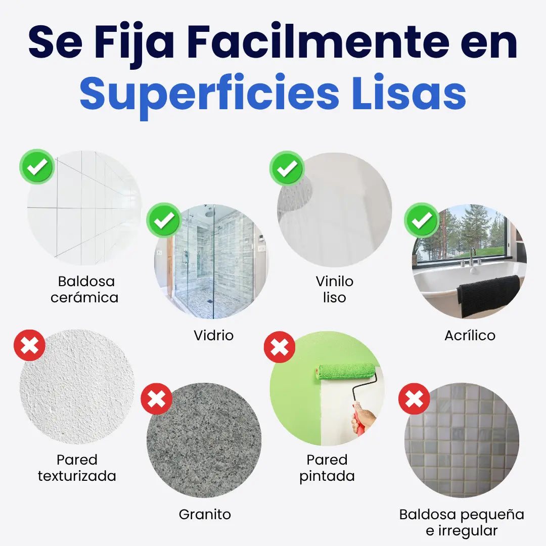 Barra de apoyo para ducharte tranquilo